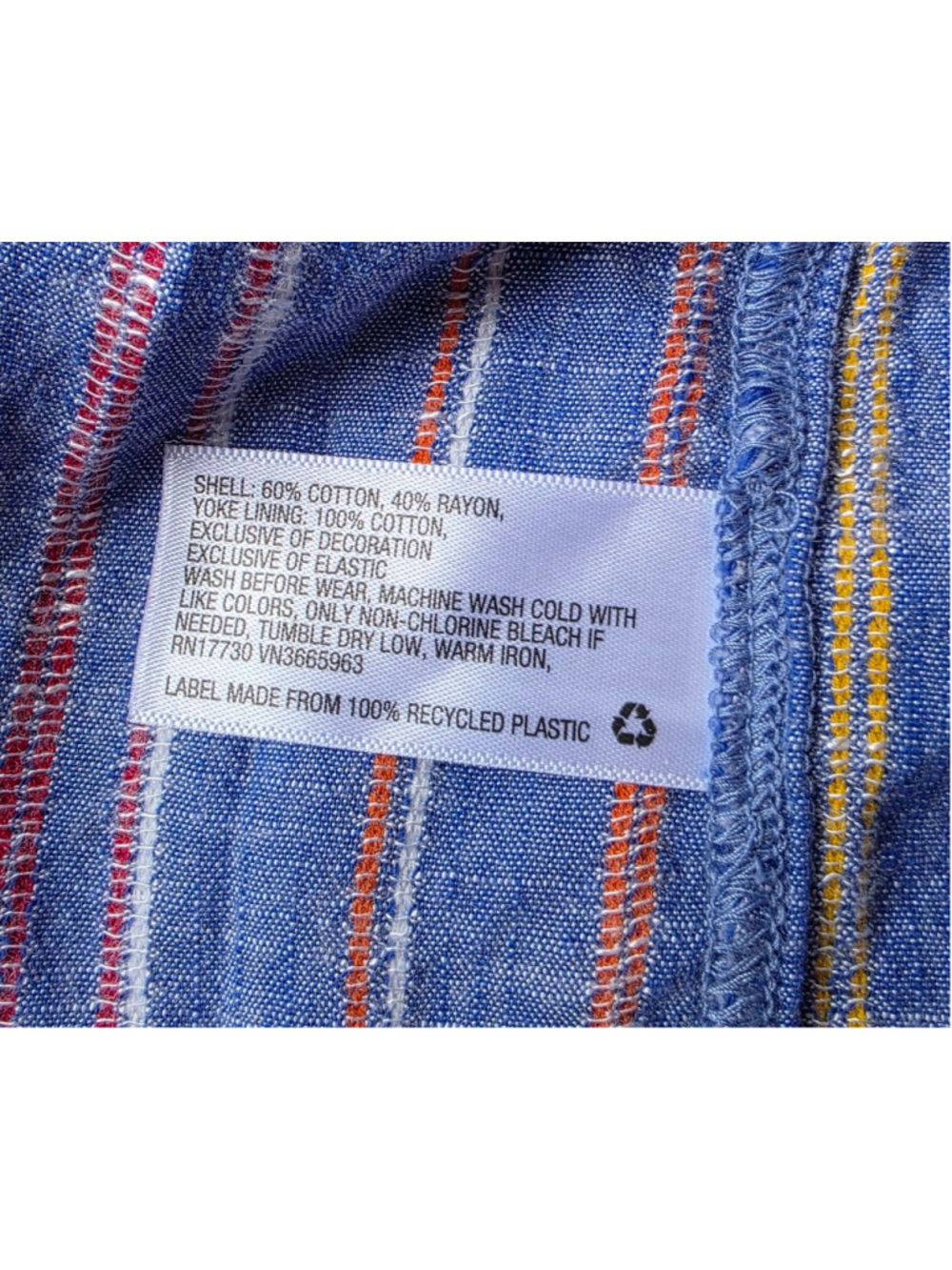 Girls Cat & Jack Casual Dress XL Blue Multi-color Striped - Picture 4 of 6